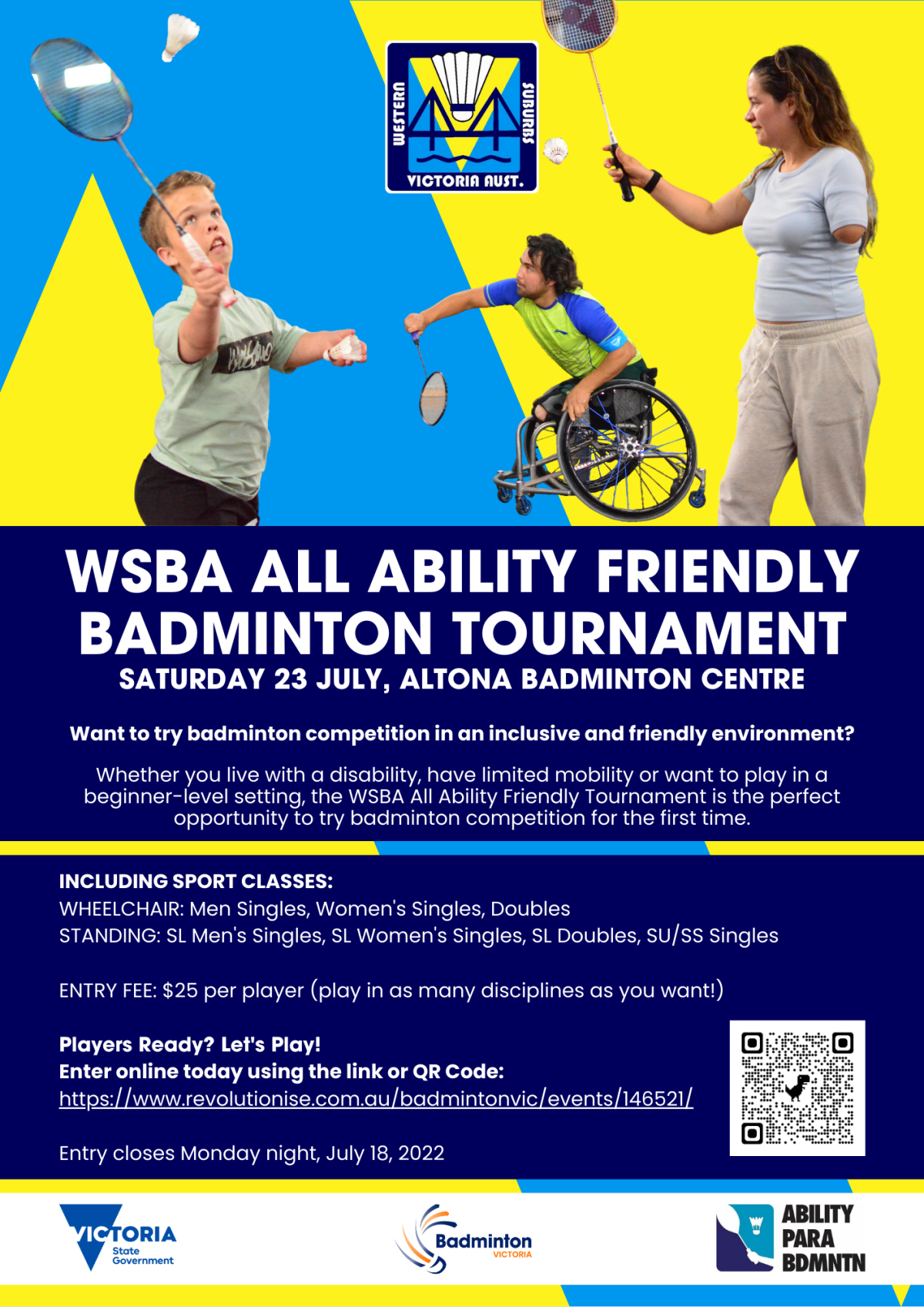 WSBA All Ability Badminton Tournament