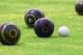 A picture of lawn bowl balls