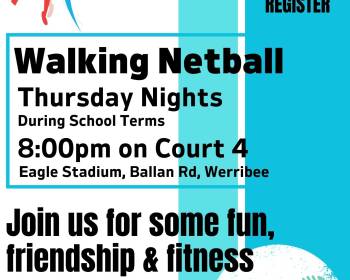 Flyer for Wyndam Walking Netball