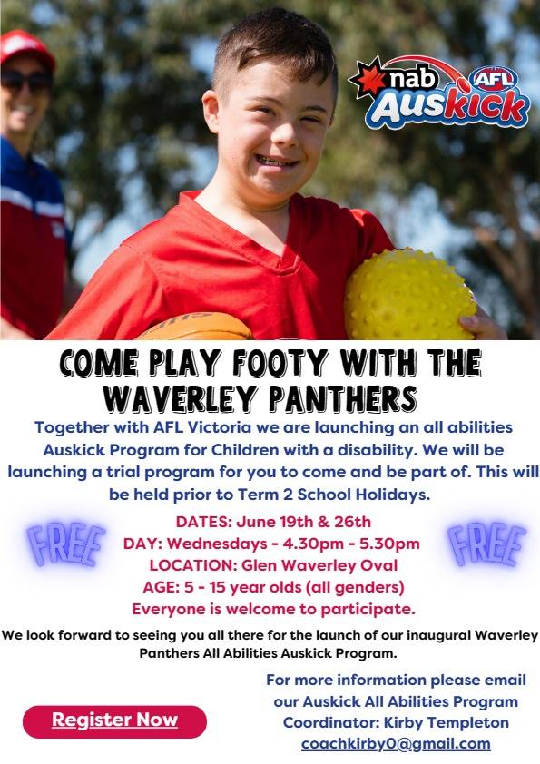 All abilities flyer mazenod auskick program