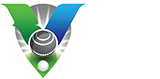 The Bowls victoria logo featuring a green and blue letter 'V' and a lawn bowls ball